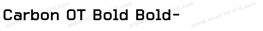 Carbon OT Bold Bold字体转换